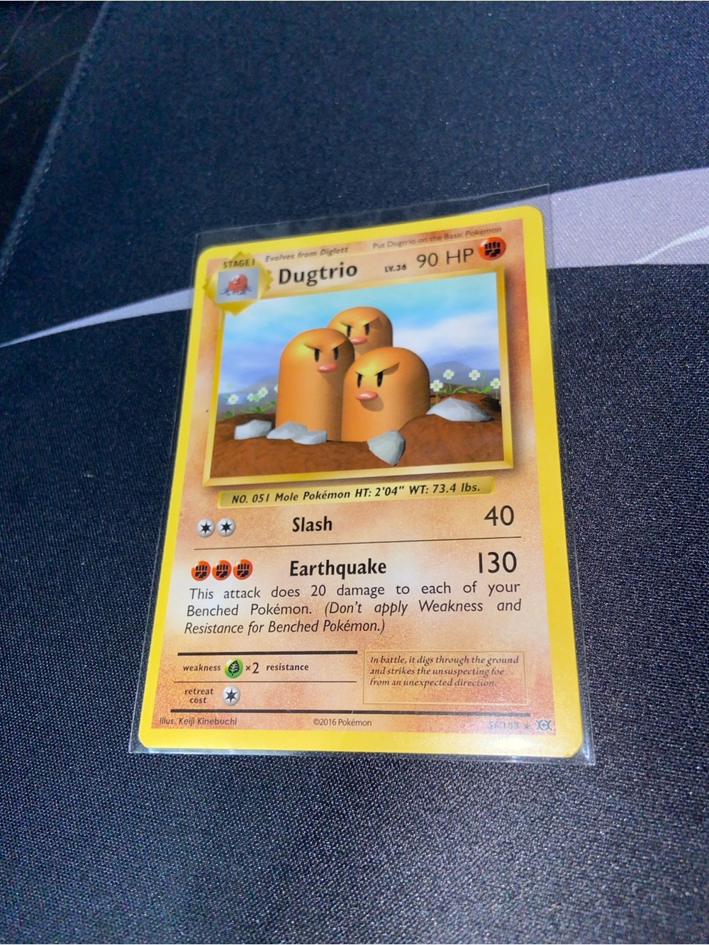Dugtrio Pokémon Trading Card (56/108) XY: Evolutions
